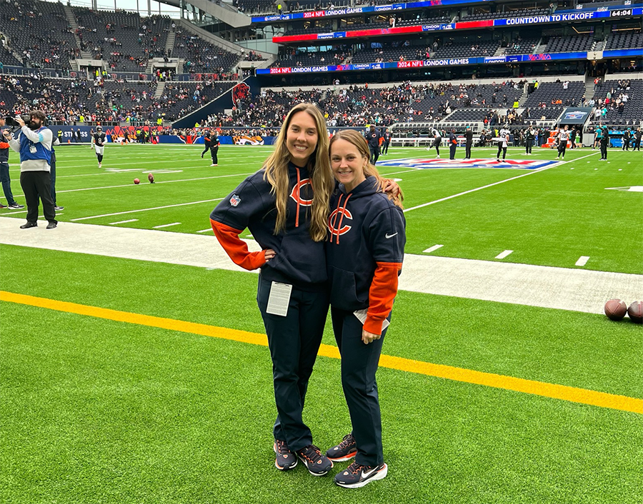 Carly collins on field