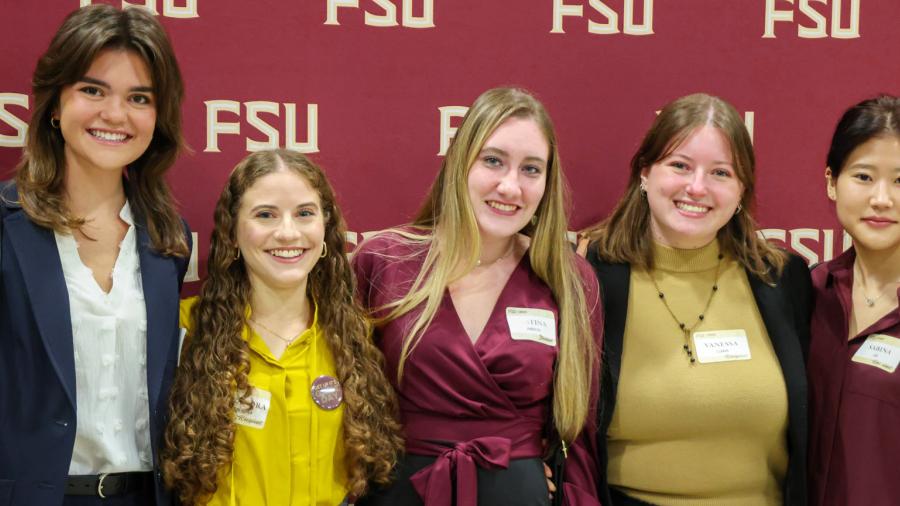 students at Scholarship Breakfast