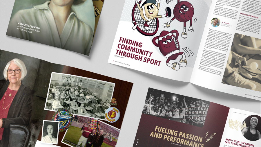 magazines laying open